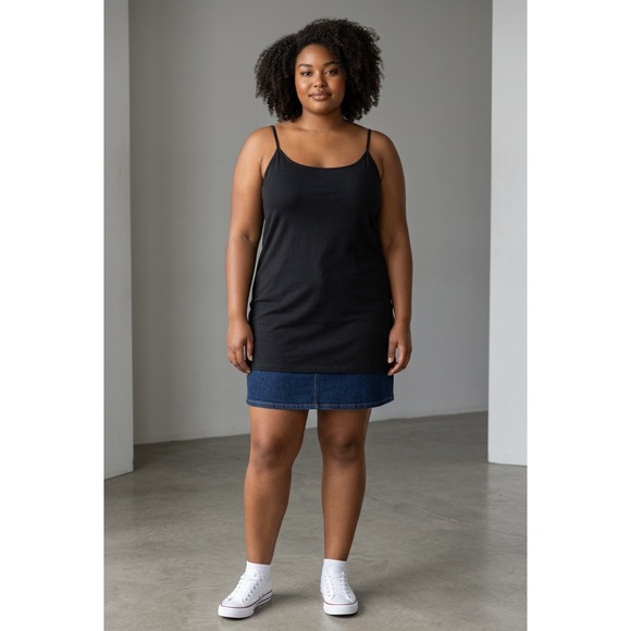 Disney Tops - Disney Longline Spaghetti Strap Camisole Tank Top Black 2XL